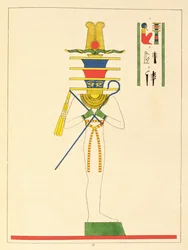 The God Ptah, Illustration from Pantheon Egyptien: Collection des Personnages Mythologiques de l